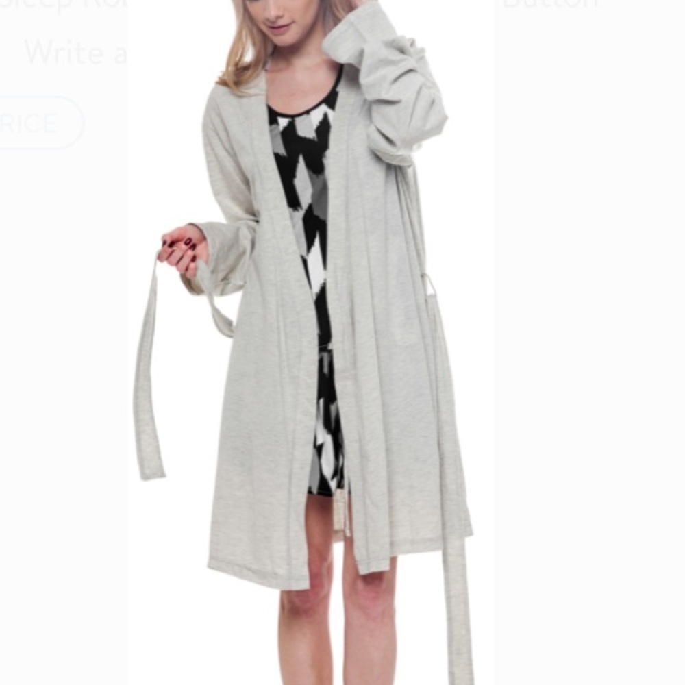 Snooze Button Gray Sleeping Robe 👘 XS - Picture 8 of 8